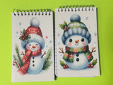 Christmas Snowmen Stocking Stuffer Christmas Personalized Notebook