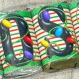 Christmas Lights Alphabet Hershey Candy Bar Wrapper Stocking Stuffer Printable