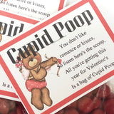 Cupid Poop Valentines Day Candy Bag Topper
