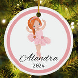 Ballerina Custom Christmas Ornament
