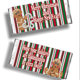 Baking Gingerbread Christmas Candy Bar Wrapper
