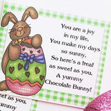 Chocolate Easter Bunny Bag Topper Printable