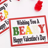 Beary Happy Valentines Day Candy Bag Topper