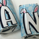 Easter Bunny Ears Alphabet Hershey Candy Bar Wrapper Printable