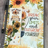 Break Your Limits Sunflower Notebook Gift Set