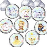 Beauty and the Beast Kiss Label Printable