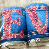 Cowboy Red Bandana Alphabet Hershey Candy Bar Wrapper Printable