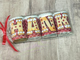 Gingerbread Christmas Alphabet Hershey Candy Bar Wrapper Stocking Stuffer Printable