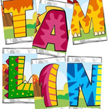 Dinosaur Alphabet Hershey Candy Bar Wrapper Printable