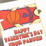 Basketball BOY Personalized Candy Bar Wrapper