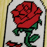 Beauty and the Beast Enchanted Rose Plastic Canvas Pattern