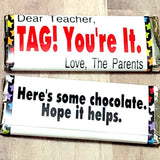Dear Teacher Printable Candy Bar Wrapper