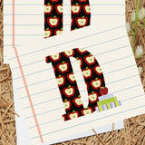 Apple Monogram Notecard Printable