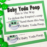 Baby Yoda Poop Bag Topper Printable