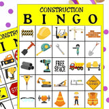 Construction Bingo Game