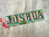 Christmas Lights Alphabet Hershey Candy Bar Wrapper Stocking Stuffer Printable