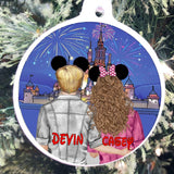 Disney Couple Personalized Christmas Ornament