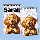 Dog Heart Hands Personalized Party Favor Notebooks