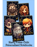 Harry Potter Chibi Style Character Personalized Notebooks