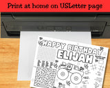 Party Activities Sheet Transportation Theme Collection Birthday Entertainment Pack Vehicle Design Games Word Search Maze Connect Dots Coloring Pages Train Theme Digital Template Printable Kids Party Supplies Custom Layout