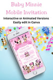 ๐โจ **Cute Baby Minnie Mouse Invitation** โจ๐  
Celebrate your little oneโs special day with this **adorable Minnie Mouse-themed digital invite**! ๐ญ๐ Easy to customize in **Canva**, with options to edit party details & instantly send. ๐ Perfect for baby showers, birthdays, and more! ๐  
#BabyMinnieMouse #DigitalInvite #BabyShower #MinnieMouseParty #CanvaTemplate