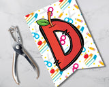 Apple Alphabet School Pennant Banner Printable