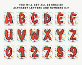 Apple Alphabet School Pennant Banner Printable