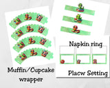 Bookworm Back to School Breakfast Printable Set