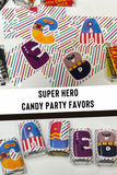 Hero Alphabet Hershey Candy Bar Wrapper Printable