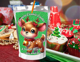 Reindeer Capri Sun Labels – Printable Christmas Drink Pouch Stickers for Kids