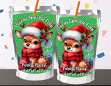 Reindeer Capri Sun Labels – Printable Christmas Drink Pouch Stickers for Kids