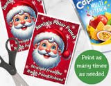 Santas Polar Punch Capri Sun Label