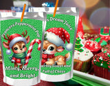 Reindeer Capri Sun Labels – Printable Christmas Drink Pouch Stickers for Kids