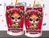 Reindeer Fuel Christmas Printable Capri Sun Label
