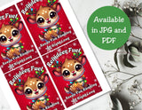 Reindeer Fuel Christmas Printable Capri Sun Label