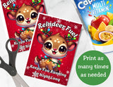 Reindeer Fuel Christmas Printable Capri Sun Label