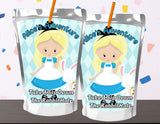 Alice in Wonderland Capri Sun Printable Labels