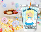 Alice in Wonderland Capri Sun Printable Labels