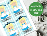 Alice in Wonderland Capri Sun Printable Labels
