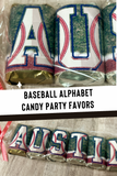 Baseball Alphabet Hershey Candy Bar Wrapper Printable