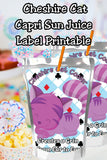 Alice in Wonderland Capri Sun Printable Labels