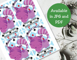 Alice in Wonderland Capri Sun Printable Labels