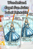Vintage Alice in Wonderland Capri Sun Printable Label