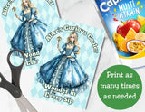 Vintage Alice in Wonderland Capri Sun Printable Label