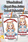 Cute Wonderland Capri Sun Printable Labels
