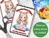 Cute Wonderland Capri Sun Printable Labels