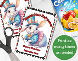 Cute Wonderland Capri Sun Printable Labels