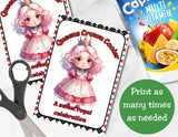 Cute Wonderland Capri Sun Printable Labels