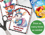 Cute Wonderland Capri Sun Printable Labels