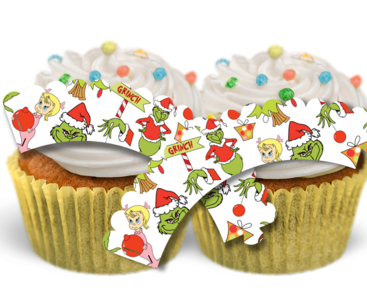 Grinch Cupcake Wrappers